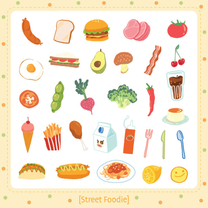 DP2124 Digital Stickers Pack – Street Foodie