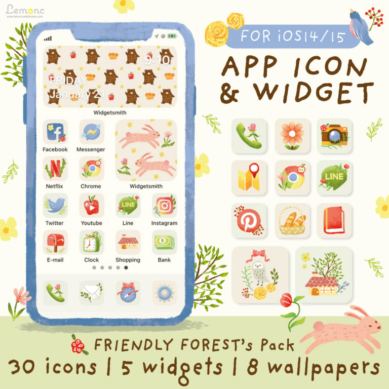 DP2131 : App icon & Widget – Friendly Forest – Digital Product : Sugar ...