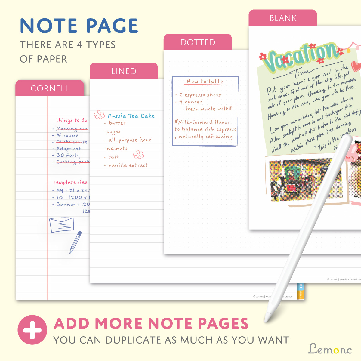 Lemonc : Digital Planner Goodnotes, iPad Planner, June 2026 - May 2027