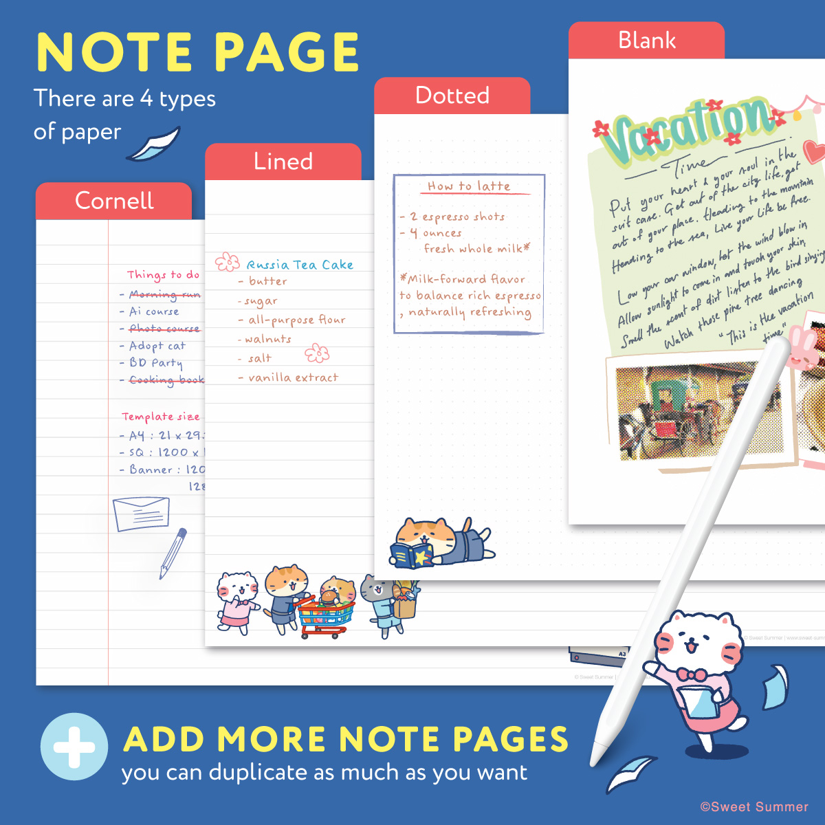 Cat Company 2026 Digital Planner for iPad (Goodnotes Compatible)